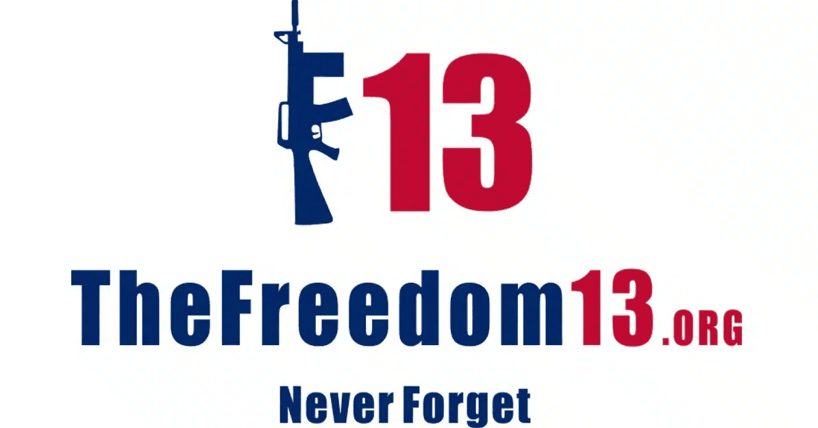 The Freedom 13 logo