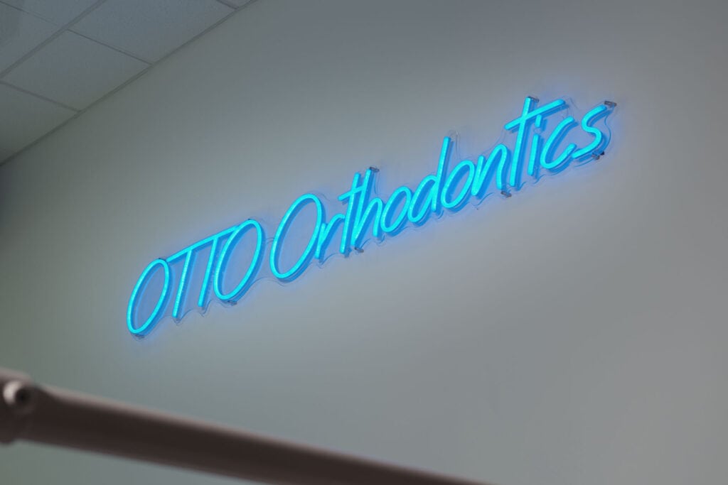 Otto orthodontics neon sign